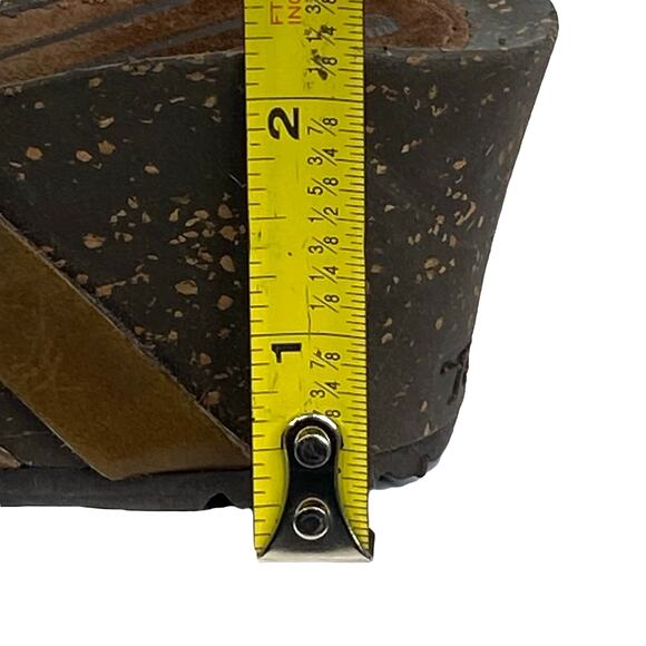 Teva Women's Cabrillo Brown Leather Slip On Strappy Wedge Sandal Size US 7.5 - Picture 11 of 11